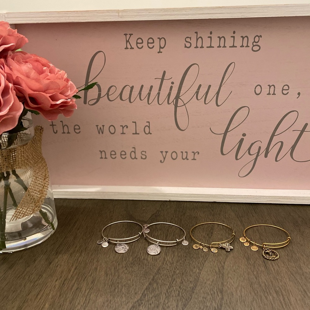 Alex and Ani 4 bracelets lot